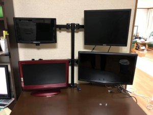 モニターアームとモニター