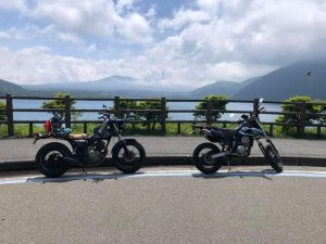 お客様と本栖湖ツーリング